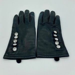 Black Leather Gloves